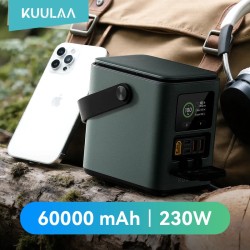 KUULAA 60000mAh 230W varavirtalähde säädettävä led-valo monipuoliset portit nopea lataus