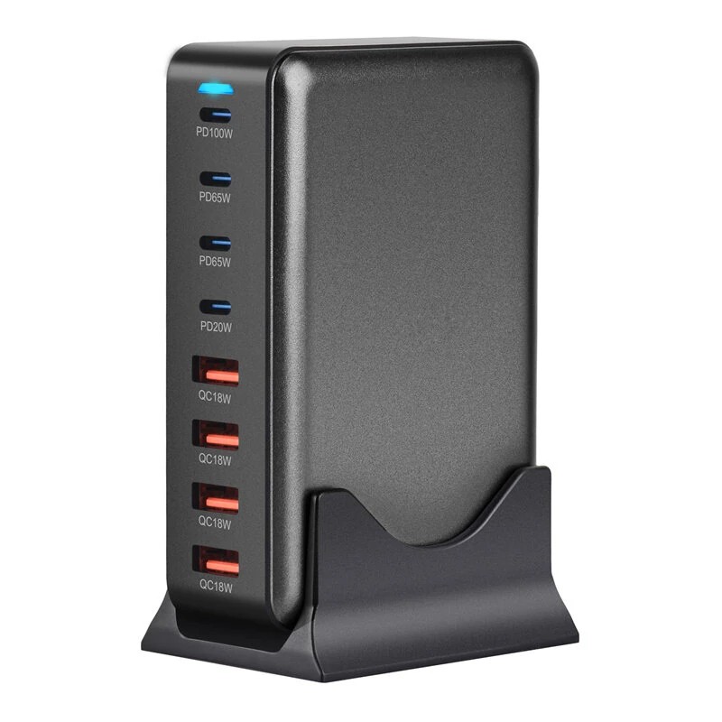 Bakeey 8-porttinen pöytälaturi 320W 4USB-C 4USB-A nopea lataus iPhone Samsung