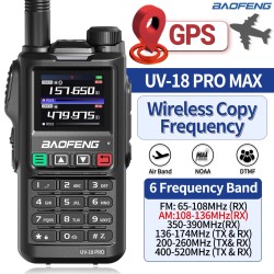 Baofeng UV-18 PRO GPS-radiopuhelin pitkä kantama 999 kanavaa langaton kopiointi