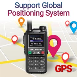 Baofeng UV-18 PRO GPS-radiopuhelin pitkä kantama 999 kanavaa langaton kopiointi