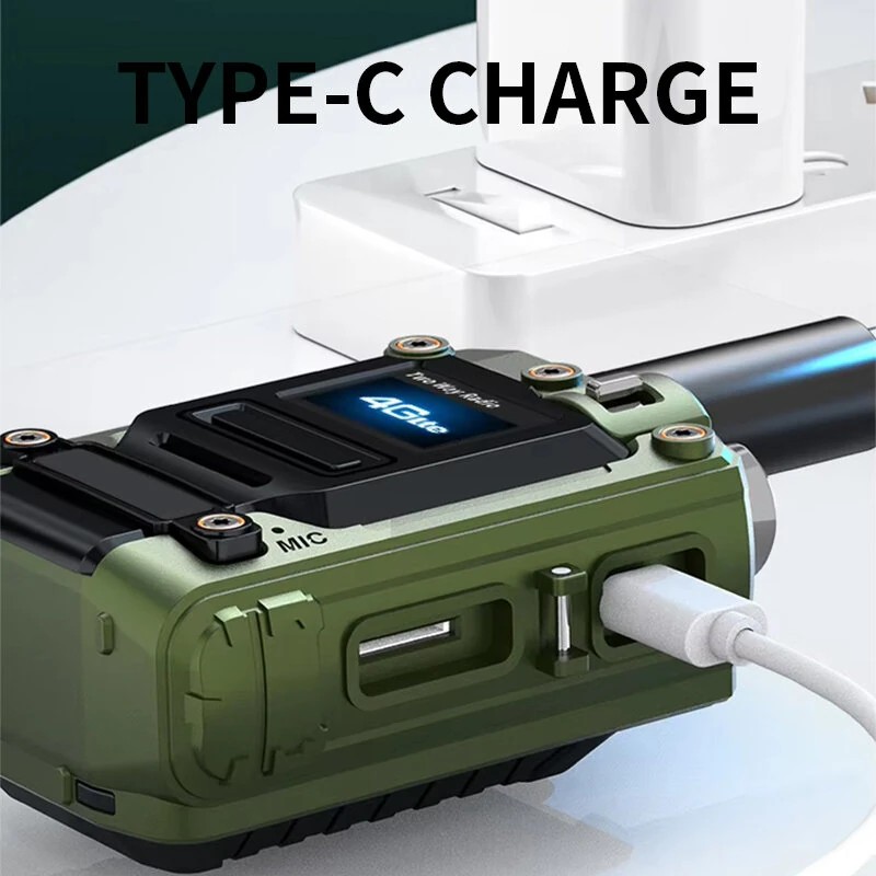 Global radiopuhelin 4G LTE 6800 mAh akku C-tyypin lataus Euroopan versio SIM-kortti