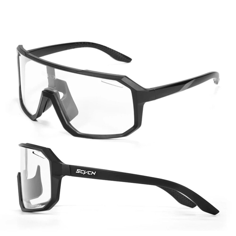 SCVCN valokromaattiset kevyet pyöräilylasit UV400-suoja TR-90-kehys unisex