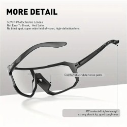 SCVCN valokromaattiset kevyet pyöräilylasit UV400-suoja TR-90-kehys unisex