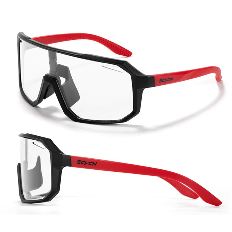 SCVCN valokromaattiset kevyet pyöräilylasit UV400-suoja TR-90-kehys unisex