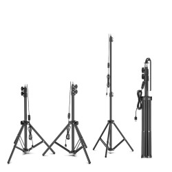 Säädettävä taittuva 84 led-työvalo 1,8 m jalustalla IP67 kannettava