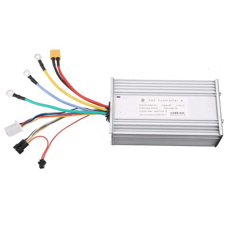 Sähköpotkulaudan ANGWATT JingBo 60V 45A FOC siniaalto-ohjain TF100 5-nastaisille