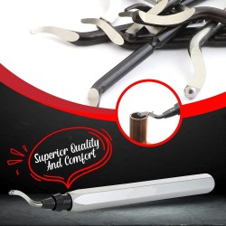 Jäysteenpoistotyökalu 10 vaihtoterää BS1010/BS1018 metallille PVC-putkille kuparille 3D-tulostetuille reunoille