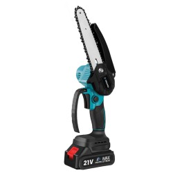 Drillpro harjaton 21V 6 tuuman sähkömoottorisaha puun sahaamiseen ja karsintaan