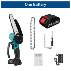 Drillpro harjaton 21V 6-tuuman sähkömoottorisaha puun sahaamiseen ja karsintaan