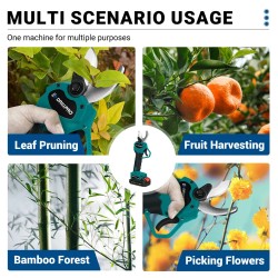 Drillpro 24 V langattomat akkukäyttöiset oksasakset 750 W 7500 mAh 30 mm lisäteräsarjat