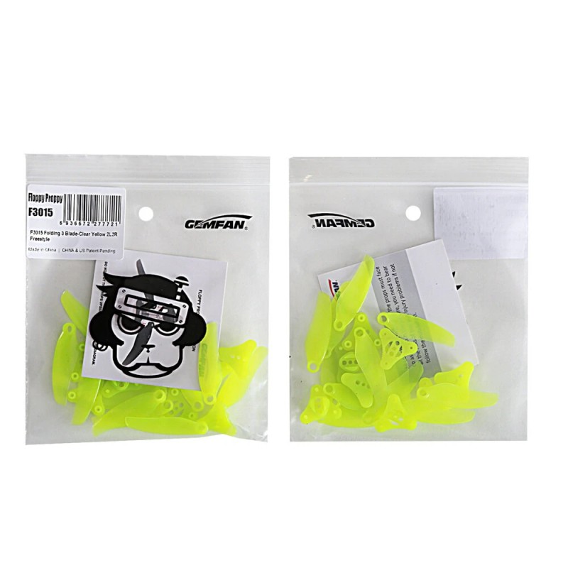 Gemfan floppy proppy f3015 3 tuuman 3-lapainen taittuva potkuri 2 paria