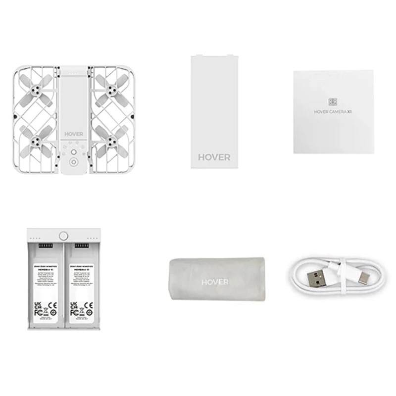 HoverAir X1 Airselfie kevyt 125g taittuva GPS seurantatila 2.7K HDR gimbaalikamera