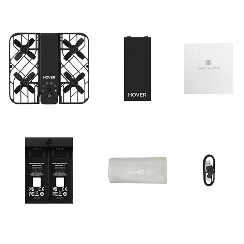 HoverAir X1 Airselfie kevyt 125g taittuva GPS seurantatila 2.7K HDR gimbaalikamera