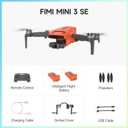 FIMI MINI 3 SE SoLink 9 km FPV 4K 3-akselinen gimbaali 29min ultrakevyt taittuva droni