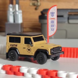 LDARC R01 1/64 mikrokokoinen kauko-ohjattava kiipeilijä takaveto LED-valoilla