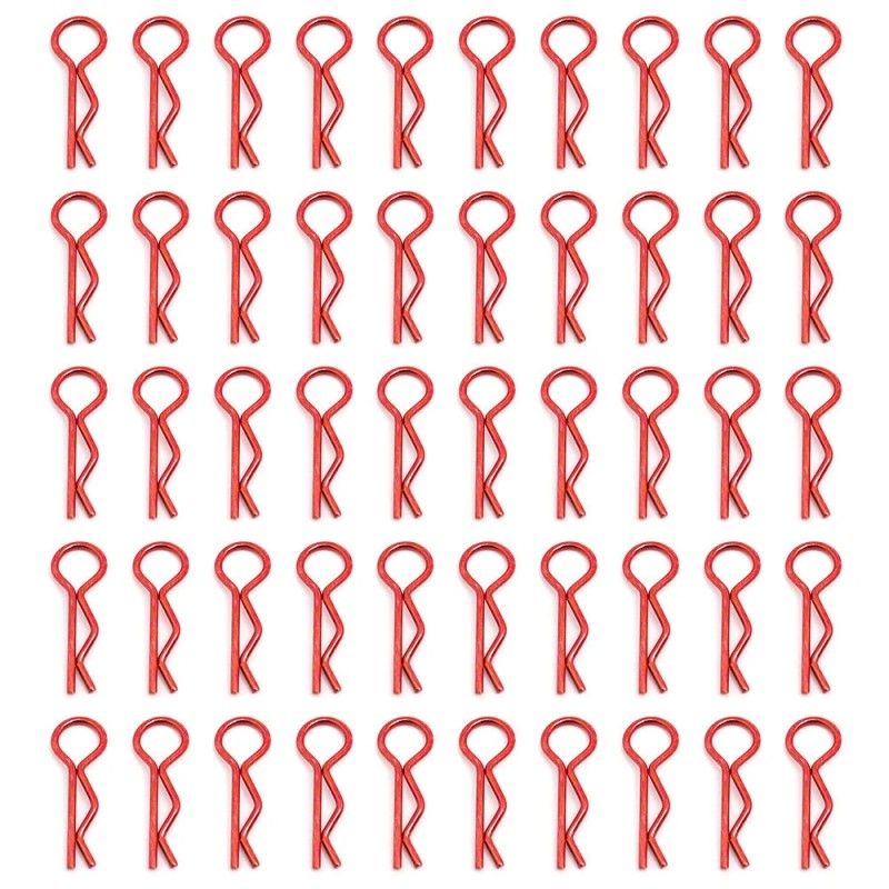 Universaaleja 100 kpl R-tyypin klipsejä 1:10 1:12 RC-autoille Redcat HPI Himoto HSP Exceed