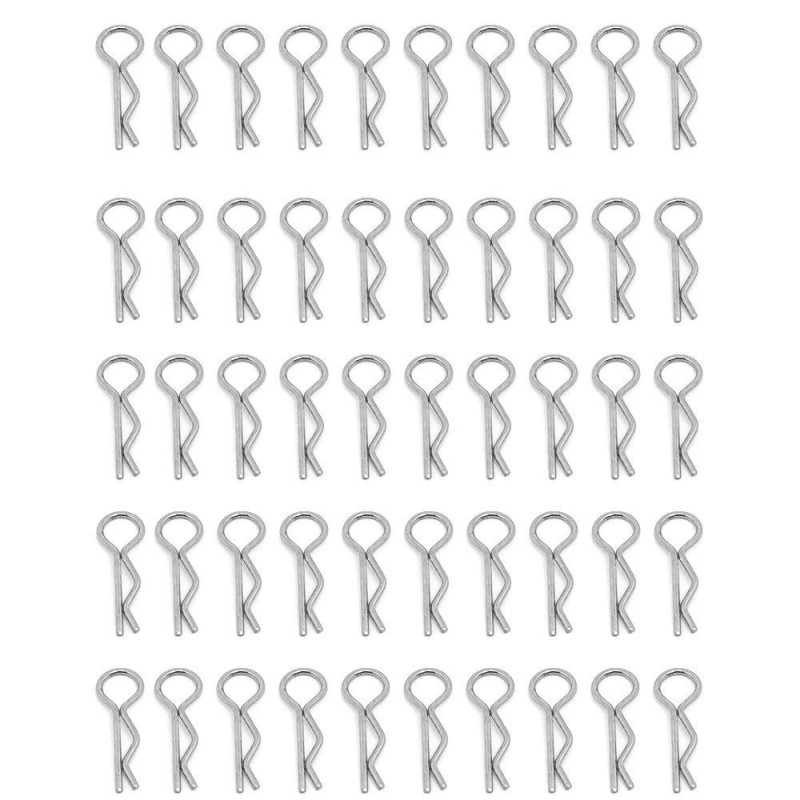 Universaaleja 100 kpl R-tyypin klipsejä 1:10 1:12 RC-autoille Redcat HPI Himoto HSP Exceed