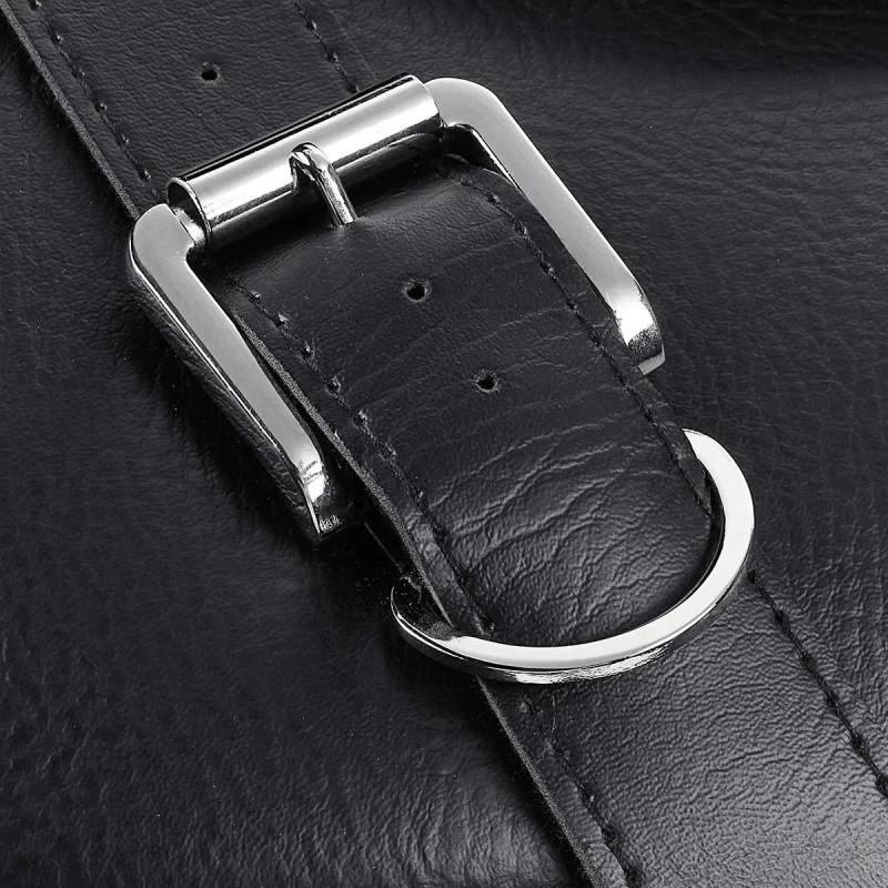 Moottoripyörän PU-nahkaiset mustat sivusatulalaukut Sportster XL883 1200 yhteensopivat