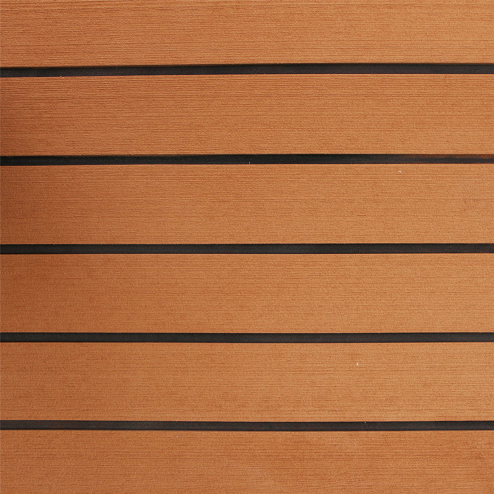 1200mmx2400mmx5mm EVA Foam Faux Teak Sheet Boat Yacht Synthetic Teak Decking Brown