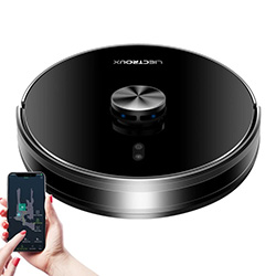 LIECTROUX X6 robotti-imuri 6500 Pa imuteho LDS-laserskannaus 235 ml vesisäiliö 400 ml pölysäiliö 5 karttaa